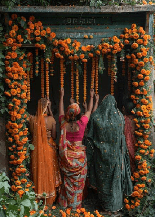Marigold used in decor 