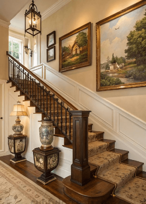 printed fabrics and floral patterns used in home interior