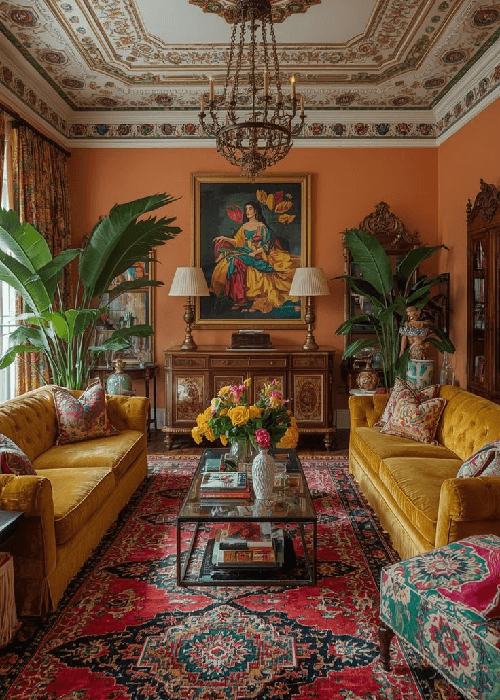 how prints and patterns influence space and atmosphere in home interiors