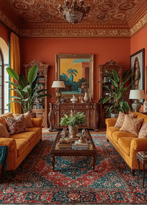 how prints and patterns influence space and atmosphere in home interiors