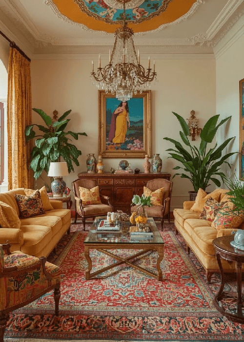 how prints and patterns influence space and atmosphere in home interiors