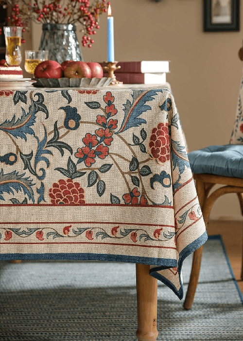 Comparison of Geometric prints and floral printed furnishings showing difference in visual comfort