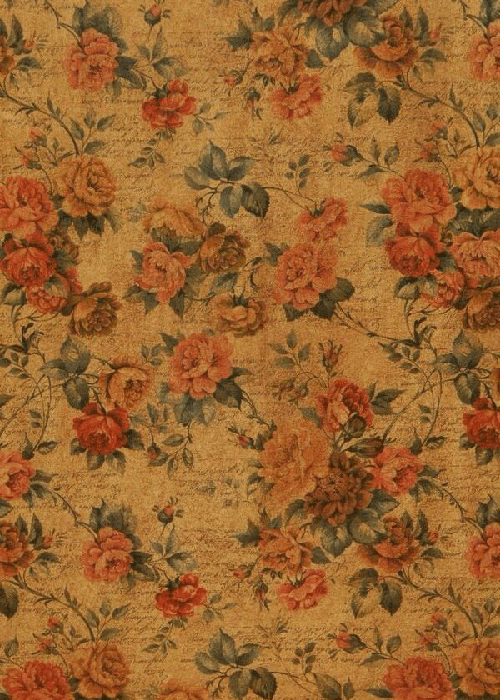 Organic floral pattern on fabric inspired by natural forms