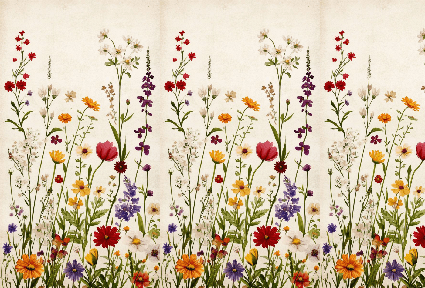 Birth month flowers chart showing two traditional flowers for each month from January to December with seasonal blooms