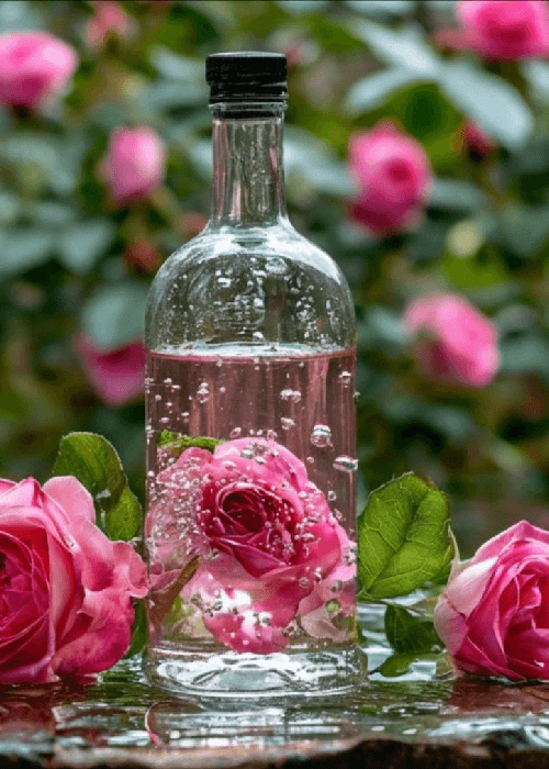 Pink Persian Rose used for making rose oil and rose water 