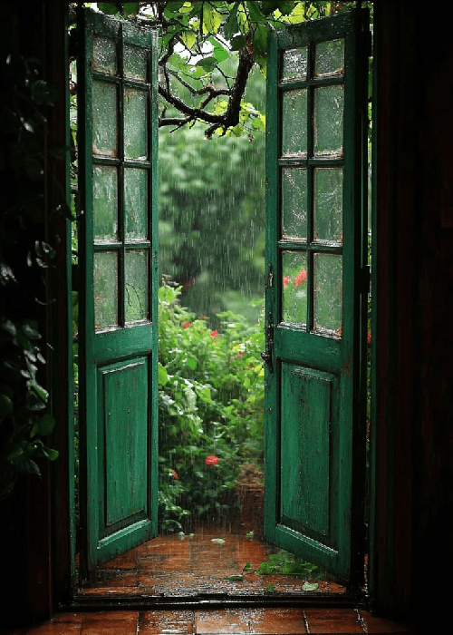 Human connection to nature shown through botanical patterns and natural elements in interior space