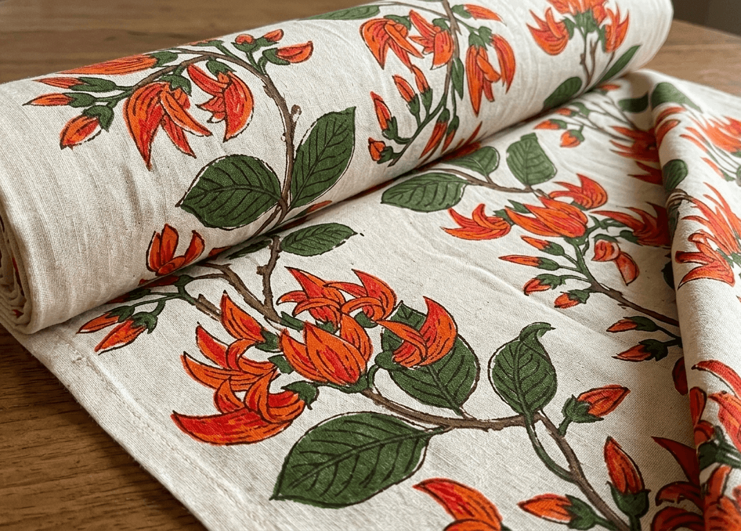right orange Palash petals with distinct curved form and pointed edges
